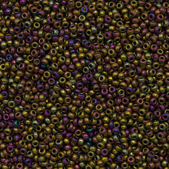 Miyuki Round Seed Bead 11/0 Metallic Purple Gold Iris 22g Tube (188)