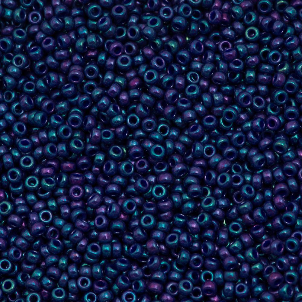 50g Miyuki Round Seed Bead 11/0 Opaque Eggplant Luster (1899)