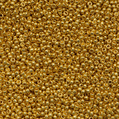 Miyuki Round Seed Bead 11/0 24kt Gold Plated 22g Tube (191)