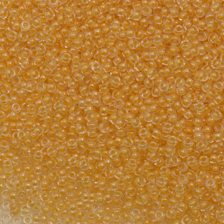 10g Miyuki Round Seed Bead 11/0 Inside Color Lined Canary (202)