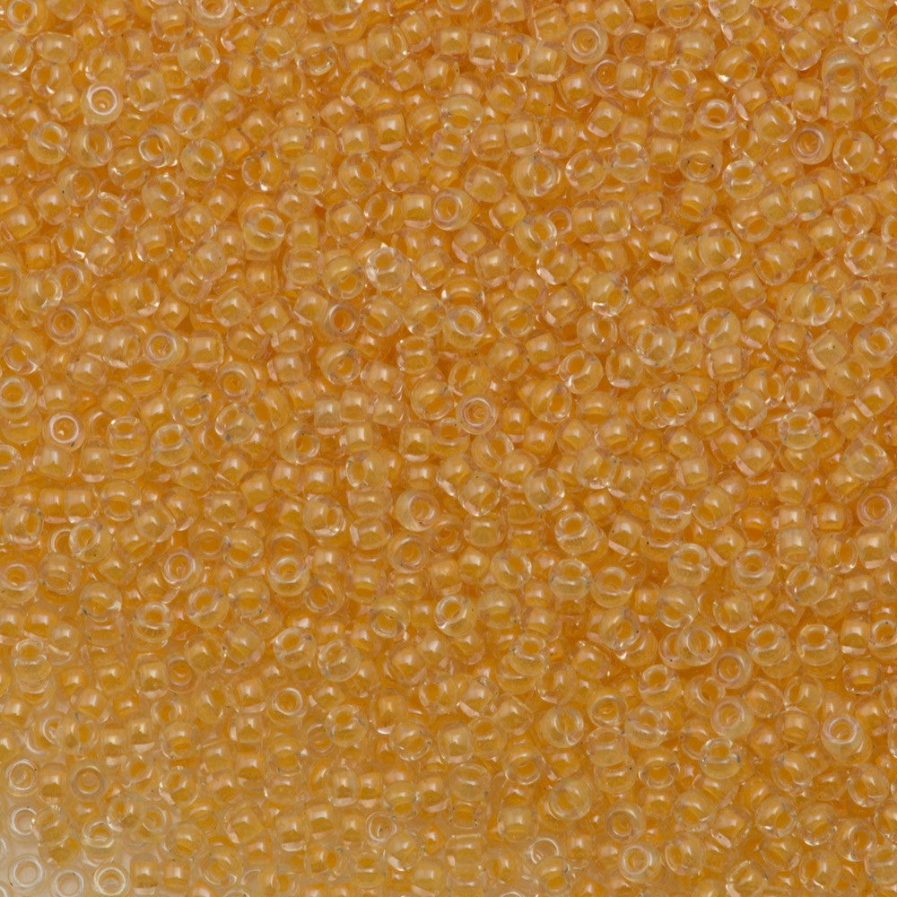 10g Miyuki Round Seed Bead 11/0 Inside Color Lined Canary (202)
