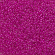 10g Miyuki Round Seed Bead 11/0 Inside Color Lined Fuchsia (209)