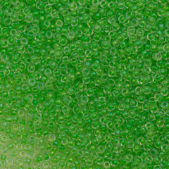 50g Miyuki Round Seed Bead 11/0 Inside Color Lined Light Green (228)