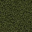 10g Miyuki Round Seed Bead 11/0 Matte Opaque Olive (2318)