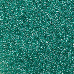 10g Miyuki Round Seed Bead 11/0 Inside Color Lined Aqua (2605)