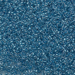 10g Miyuki Round Seed Bead 11/0 Inside Color Lined Sapphire Blue (2606)