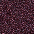 Miyuki Round Seed Bead 8/0 Semi Matte Gold Luster Cranberry 22g Tube (313SF)