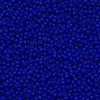 10g Miyuki Round Seed Bead 11/0 Opaque Matte Cobalt (414F)