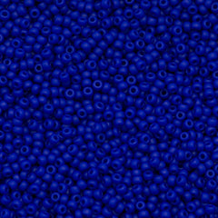 10g Miyuki Round Seed Bead 11/0 Opaque Matte Cobalt (414F)