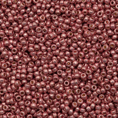 50g Miyuki Round Seed Bead 11/0 Duracoat Galvanized Dark Coral (4209)
