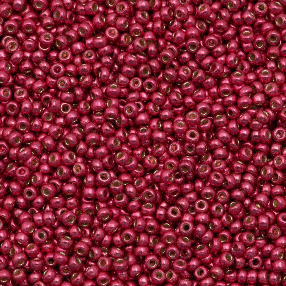Miyuki Round Seed Bead 11/0 Duracoat Galvanized Light Cranberry (4211)