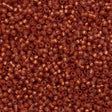 Miyuki Round Seed Bead 11/0 Duracoat Silver Lined Dyed Persimmon (4244)