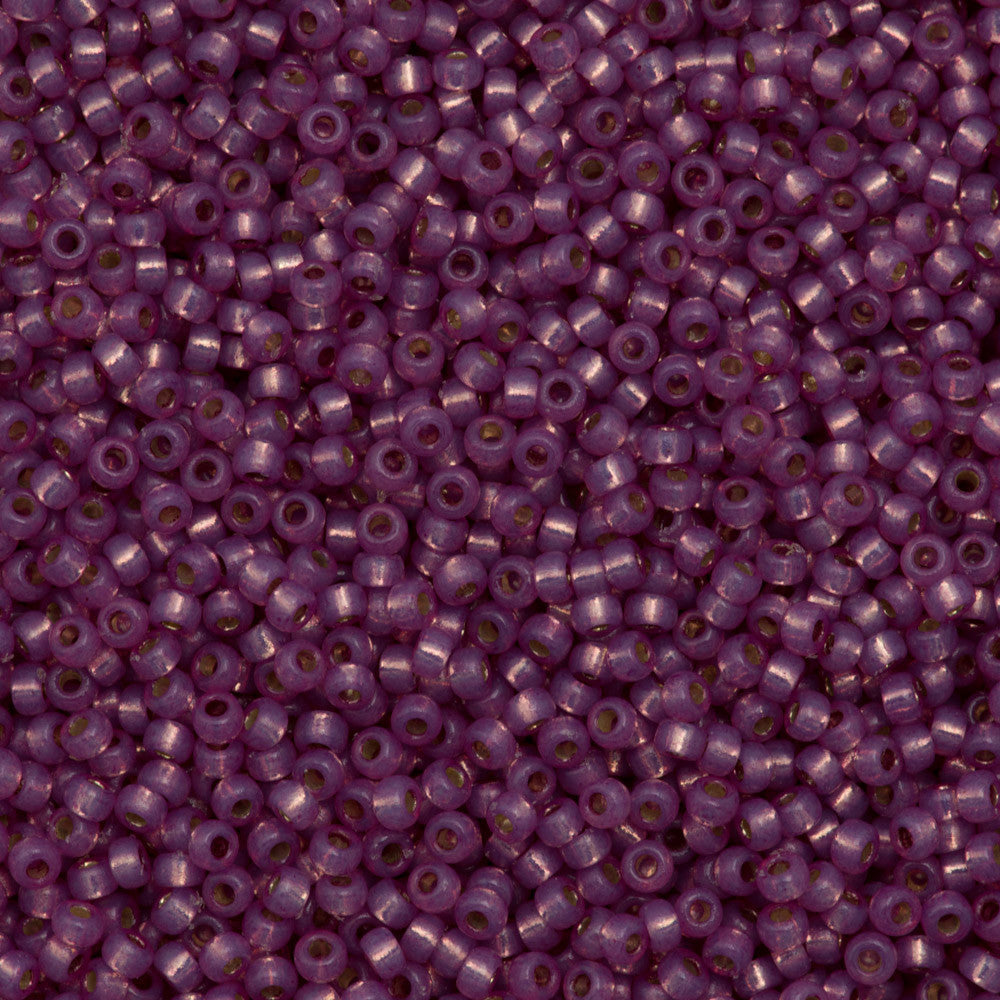 Miyuki Round Seed Bead 8/0 Duracoat Silver Lined Dyed Lilac 22g Tube (4246)