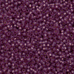 Miyuki Round Seed Bead 8/0 Duracoat Silver Lined Dyed Lilac 22g Tube (4246)