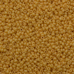 Miyuki Round Seed Bead 8/0 Duracoat Dyed Opaque Banana 22g Tube (4452)