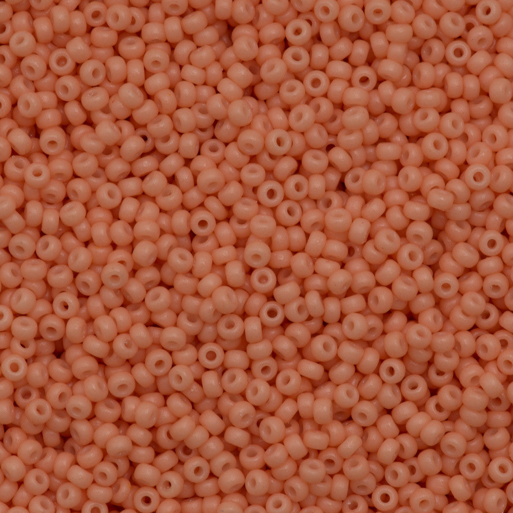 Miyuki Round Seed Bead 11/0 Duracoat Opaque Tea Rose 22g Tube (4461)
