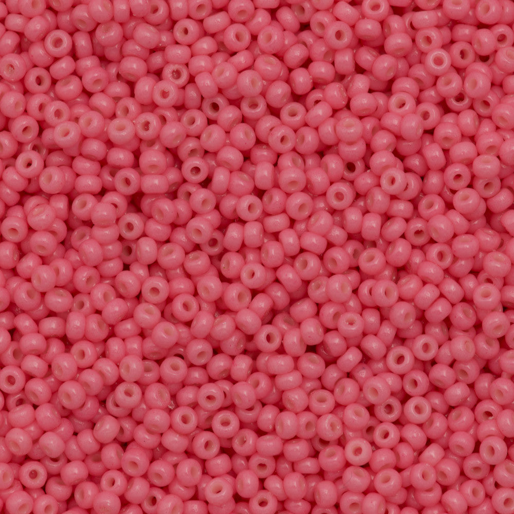 Miyuki Round Seed Bead 8/0 Duracoat Opaque Guava 22g Tube (4465)