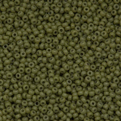 50g Miyuki Round Seed Bead 11/0 Duracoat Dyed Opaque Cactus (4474)
