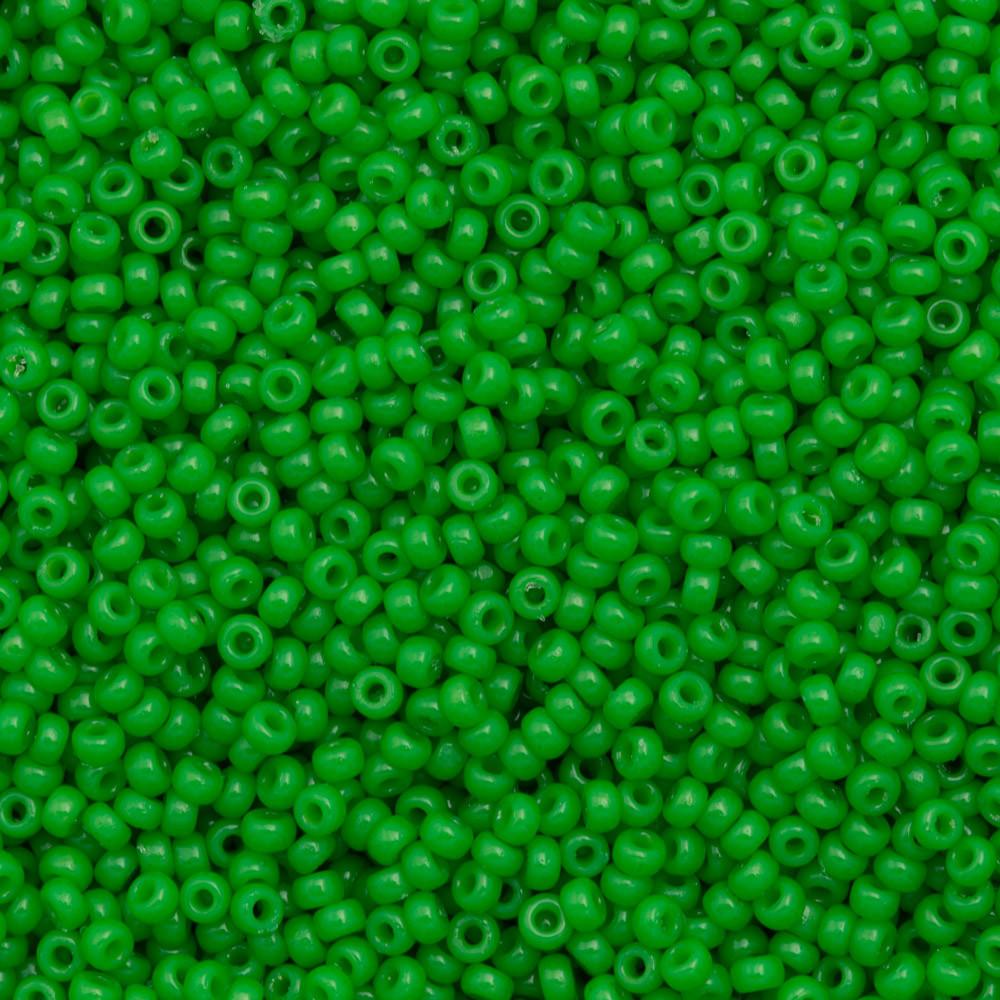 50g Miyuki Round Seed Bead 11/0 Duracoat Opaque Fiji Green (4476)