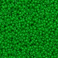 8g Miyuki Round Seed Bead 11/0 Duracoat Dyed Opaque Fiji Green (4476)