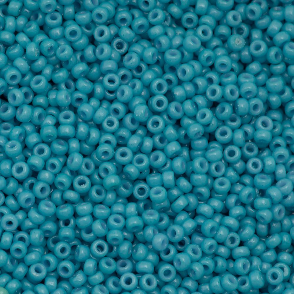 50g Miyuki Round Seed Bead 11/0 Duracoat Opaque Nile Blue (4478)