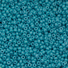 50g Miyuki Round Seed Bead 11/0 Duracoat Dyed Opaque Nile Blue (4478)