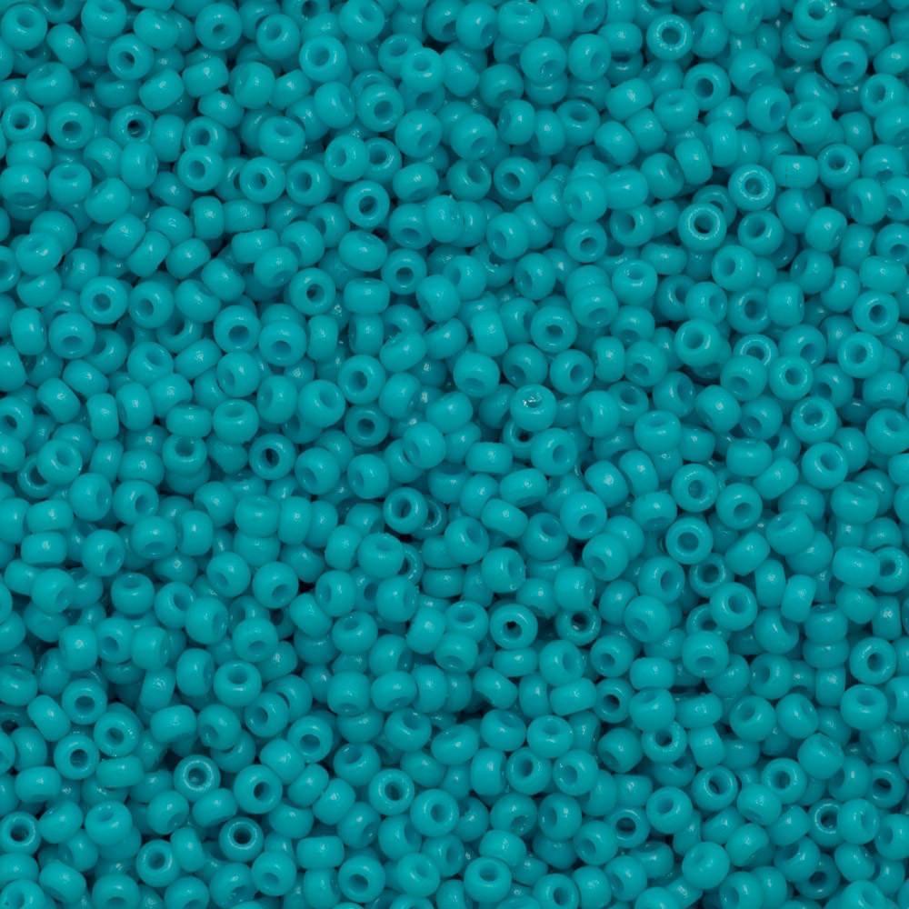 Miyuki Round Seed Bead 15/0 Duracoat Opaque Underwater Blue 2-inch Tube (4480)