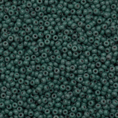 Miyuki Round Seed Bead 15/0 Duracoat Dyed Opaque Eucalyptus 2-inch Tube (4481)