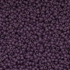 Miyuki Round Seed Bead 8/0 Duracoat Dyed Opaque Dark Orchid 22g Tube (4489)