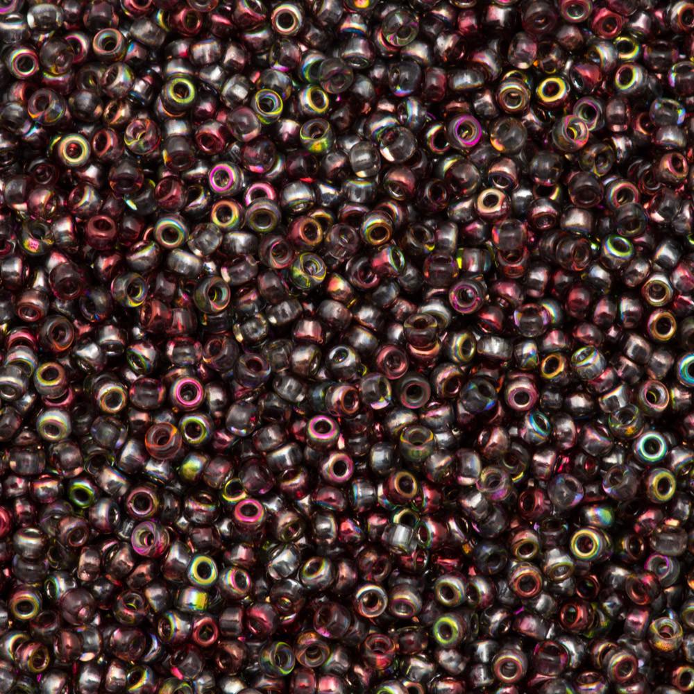 50g Miyuki Round Seed Bead 11/0 Transparent Magic Wine (4573)