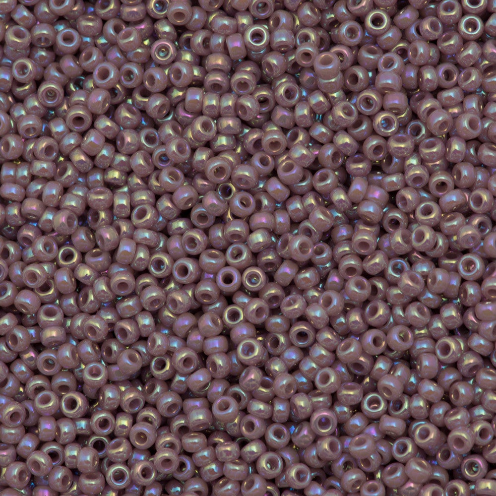 10g Miyuki Round Seed Bead 11/0 Opaque Mauve AB (478)