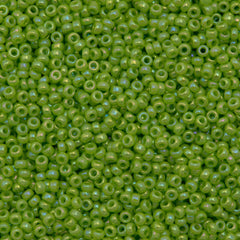 10g Miyuki Round Seed Bead 11/0 Opaque Chartreuse AB (479)