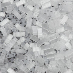 Miyuki Half Tila Seed Bead Crystal Silk Satin 10g Tube (37)