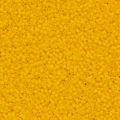 100g Miyuki Delica Seed Bead 11/0 Opaque Dark Yellow DB1132