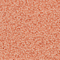 25g Miyuki Delica seed bead 11/0 Opaque Luster Pink DB206