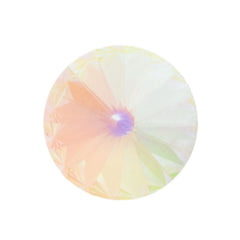 Six TRUE CRYSTAL Crystal SS47 1122 Rivoli Crystal AB Unfoiled (001 UFAB)-white