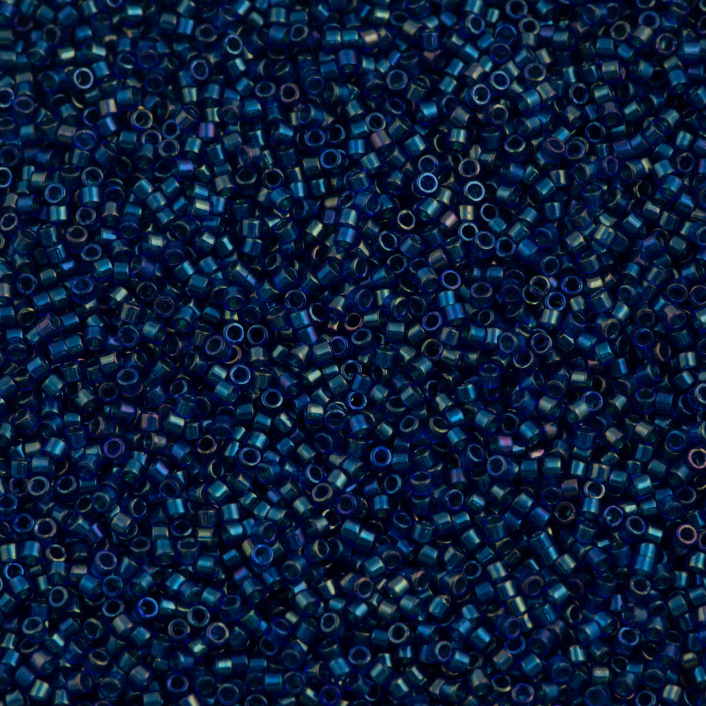 25g Miyuki Delica Seed Bead 11/0 Inside Dyed Color Violet Peacock DB1763