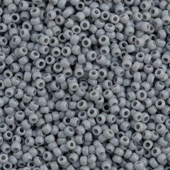 50g Toho Round Seed Beads 8/0 Opaque Gray (53)