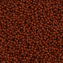 Toho Round Seed Bead 15/0 Opaque Light Brown 2.5-inch Tube (46L)