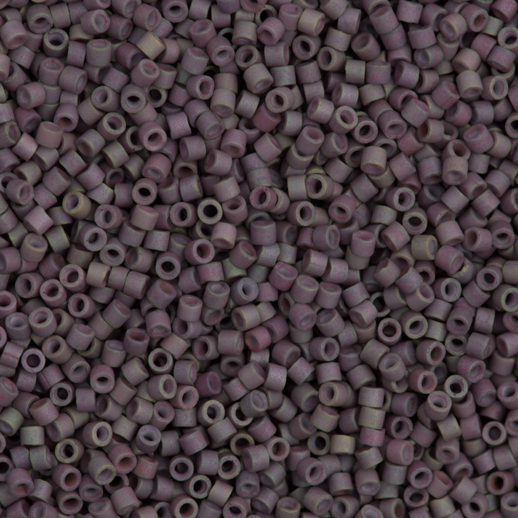 25g Miyuki Delica Seed Bead 11/0 Matte Met Purple Sage Gold Luster AB DB1062