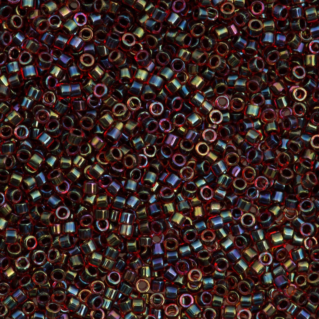 25g Miyuki Delica Seed Bead 11/0 Inside Dyed Color Ruby Garnet DB297