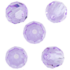 24 Preciosa Czech Crystal 4mm MC Round Bead Violet (20310)