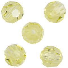 24 Preciosa Czech Crystal 4mm MC Round Bead Jonquil 80100