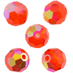 24 Preciosa Czech Crystal 6mm MC Round Bead Hyacinth AB 90040AB