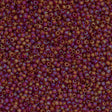 50g Toho Round Seed Beads 11/0 Transparent Matte Dark Ruby AB (165CF)