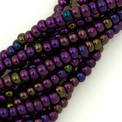 Czech Seed Bead 6/0 Purple Iris 1/2 Hank (59195)