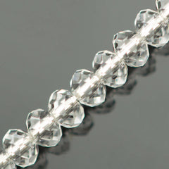 12 TRUE CRYSTAL 4x3mm Rondelle Bead Crystal (001)