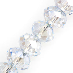 12 TRUE CRYSTAL 4x3mm Rondelle Bead Crystal Blue Shade (001 BLSH)