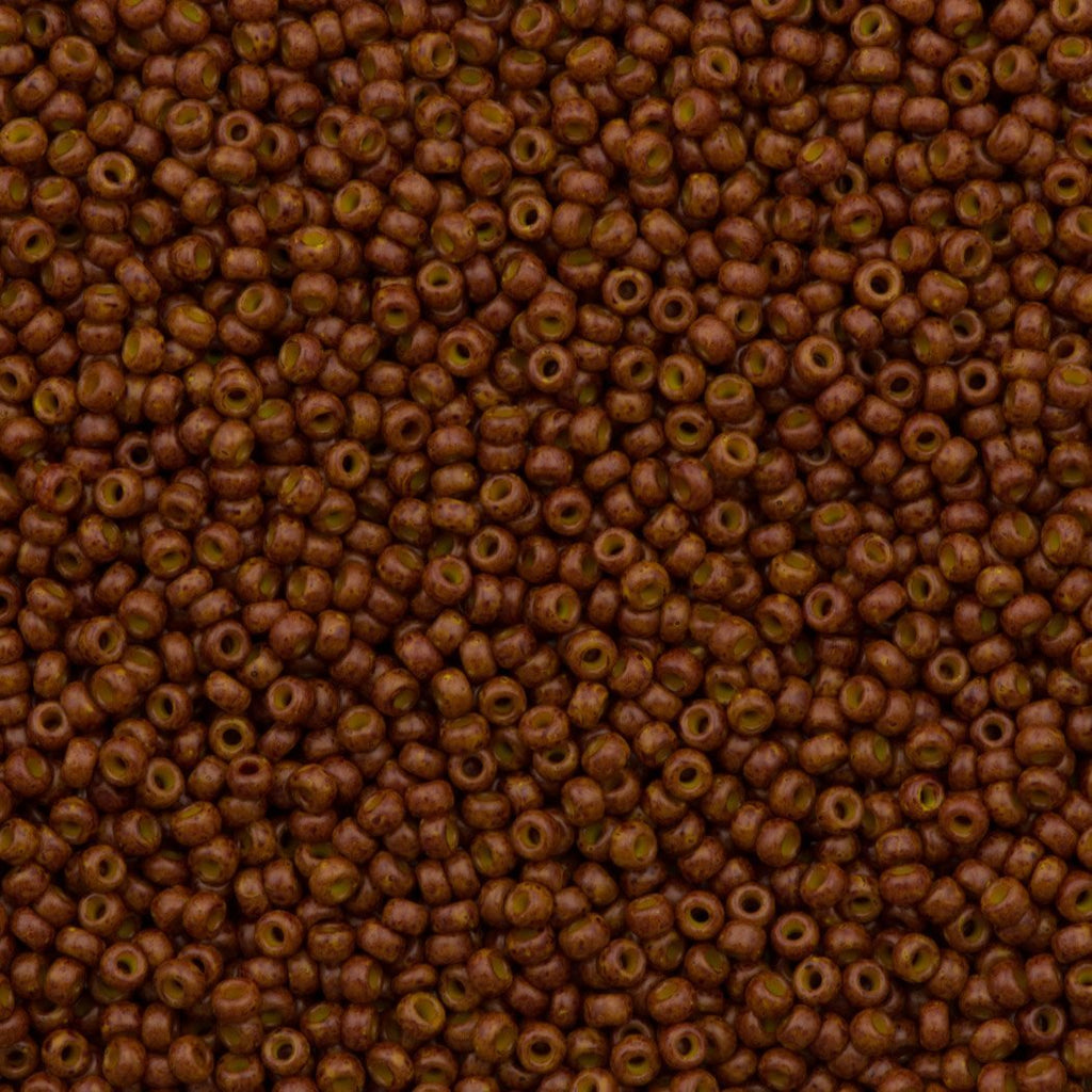 Miyuki Round Seed Bead 11/0 Opaque Matte Dyed Chocolate 22g Tube (2044)