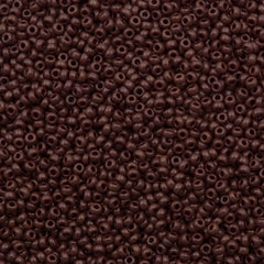 50g Miyuki Round Seed Bead 11/0 Opaque Chocolate (419)